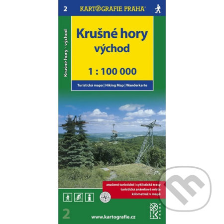 Krušné hory - východ 1:100 000 (Kartografie Praha). Kartografie Praha, 2011 Krušné hory - východ 1:100 000 (Kartografie Praha). Kartografie Praha, 2011