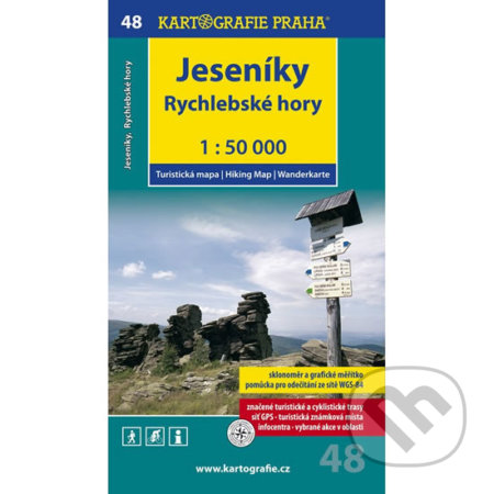 Jeseníky, Rychlebské hory 1:50 000 (Kartografie Praha). Kartografie Praha, 2014 Jeseníky, Rychlebské hory 1:50 000 (Kartografie Praha). Kartografie Praha, 2014