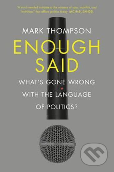 Kniha: Enough Said (Mark Thompson). Vintage Kniha: Enough Said (Mark Thompson). Vintage