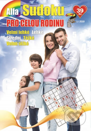 Sudoku pro celou rodinu 1/2018, Alfasoft, 2018