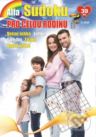 Kniha: Sudoku pro celou rodinu 1/2018 (Alfasoft). Alfasoft, 2018 Kniha: Sudoku pro celou rodinu 1/2018 (Alfasoft). Alfasoft, 2018