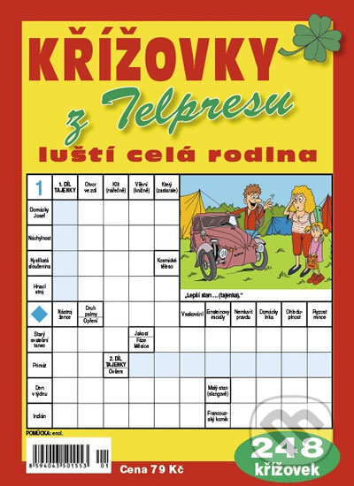 Kniha: Křížovky z Telpresu luští celá rodina 1/2018 (Telpres). Telpres, 2018 Kniha: Křížovky z Telpresu luští celá rodina 1/2018 (Telpres). Telpres, 2018