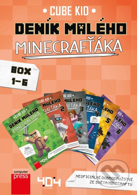 Kniha: Deník malého Minecrafťáka 1-6 (BOX) (Cube Kid). Computer Press, 2019 Kniha: Deník malého Minecrafťáka 1-6 (BOX) (Cube Kid). Computer Press, 2019