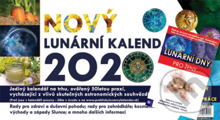 Lunární kalendář 2020 + Lunární dny pro ženy - Vladimír Jakubec, G.P. Malachov., Eugenika, 2019