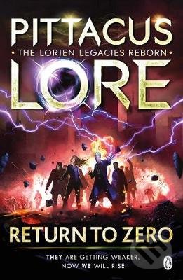 Kniha: Return to Zero (Pittacus Lore). Penguin Books, 2019 Kniha: Return to Zero (Pittacus Lore). Penguin Books, 2019