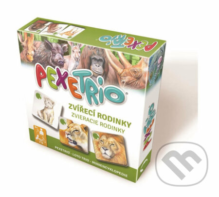 Společenská hra: Pexetrio - Zvířecí rodinky (Betexa). Betexa, 2019 Společenská hra: Pexetrio - Zvířecí rodinky (Betexa). Betexa, 2019