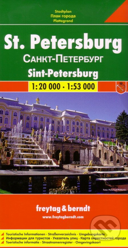 St. Petersburg 1:20 000  1:53 000, freytag&berndt, 2013