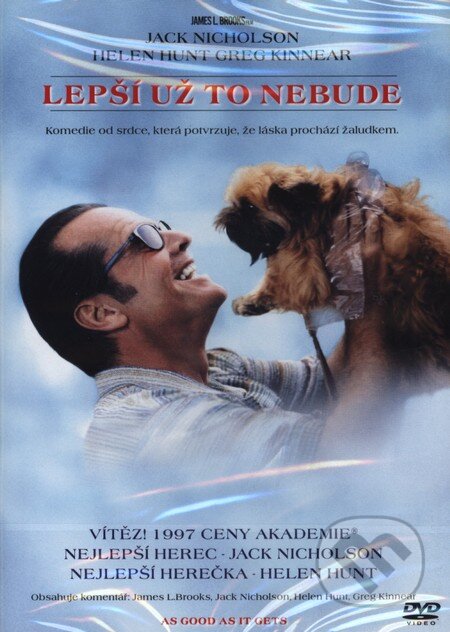 Film: Lepšie už to nebude (James L. Brooks) (DVD). Bonton Film, 1997 Film: Lepšie už to nebude (James L. Brooks) (DVD). Bonton Film, 1997