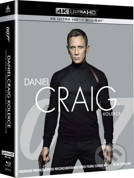 Film: James Bond Daniel Craig Ultra HD Blu-ray (4UHD+4BD) (Martin Campbell, Marc Forster a Sam Mendes) (Blu-ray). Bonton Film, 2019 Film: James Bond Daniel Craig Ultra HD Blu-ray (4UHD+4BD) (Martin Campbell, Marc Forster a Sam Mendes) (Blu-ray). Bonton Film, 2019