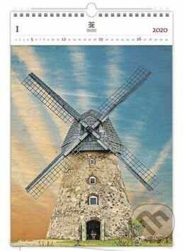Luxusní dřevěný kalendář 2020: Windmill, Helma, 2019