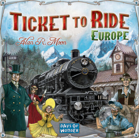 Spoločenská hra: Ticket to Ride - EUROPE (Alan R. Moon). ADC BF, 2019 Spoločenská hra: Ticket to Ride - EUROPE (Alan R. Moon). ADC BF, 2019