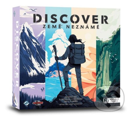 Spoločenská hra: Discover: Země neznámé (Corey Konieczka). ADC BF, 2019 Spoločenská hra: Discover: Země neznámé (Corey Konieczka). ADC BF, 2019