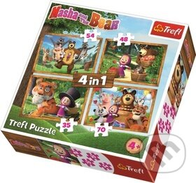 Puzzle: Masha a medveď 4v1 (Trefl). Trefl, 2020 Puzzle: Masha a medveď 4v1 (Trefl). Trefl, 2020