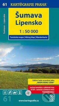 Šumava Lipensko 1:50 000 (Kartografie Praha). Kartografie Praha, 2019 Šumava Lipensko 1:50 000 (Kartografie Praha). Kartografie Praha, 2019