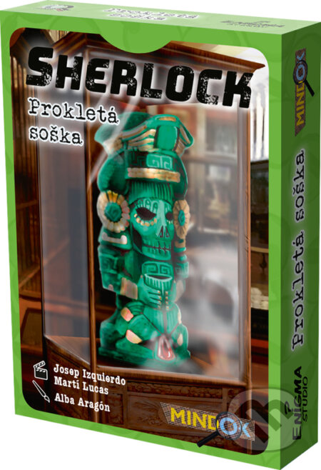 Společenská hra: Sherlock 3: Prokletá soška (Francisco Gallego Arredondo a Martí Lucas Feliu). Mindok, 2019 Společenská hra: Sherlock 3: Prokletá soška (Francisco Gallego Arredondo a Martí Lucas Feliu). Mindok, 2019