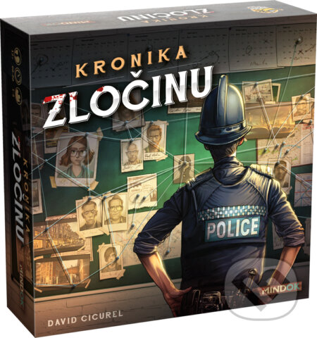 Společenská hra: Kronika zločinu (David Cicurel). Mindok, 2019 Společenská hra: Kronika zločinu (David Cicurel). Mindok, 2019