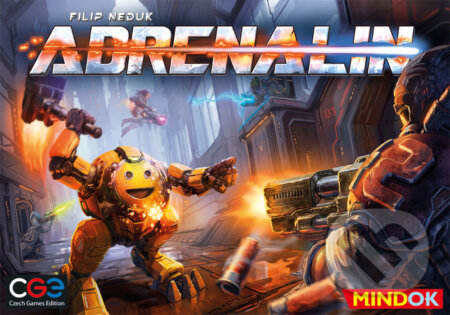 Společenská hra: Adrenalin (Filip Neduk). Mindok, 2019 Společenská hra: Adrenalin (Filip Neduk). Mindok, 2019