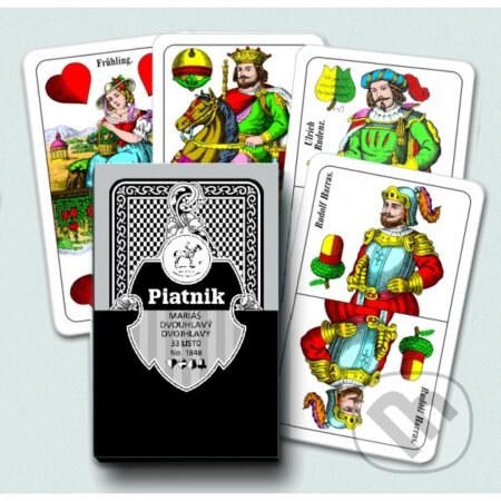 Spoločenská hra: Karty mariášové-dvouhlavé (Piatnik). Piatnik, 2019 Spoločenská hra: Karty mariášové-dvouhlavé (Piatnik). Piatnik, 2019