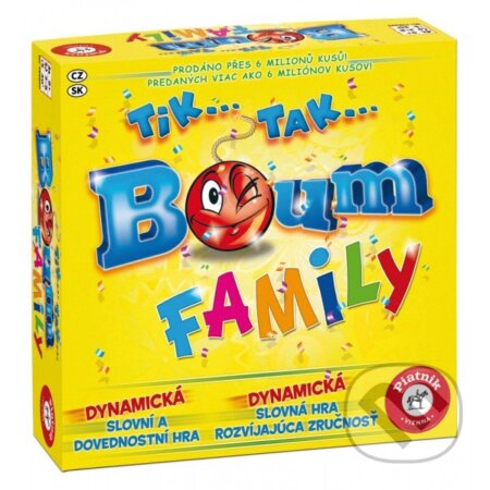 Spoločenská hra: Tik Tak Bum Family (Piatnik). Piatnik, 2019 Spoločenská hra: Tik Tak Bum Family (Piatnik). Piatnik, 2019