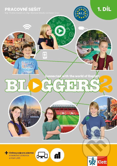 Kniha: Bloggers 2 (A1.2) – 2dílný pracovní sešit + žákovská licence (Klett). Klett, 2019 Kniha: Bloggers 2 (A1.2) – 2dílný pracovní sešit + žákovská licence (Klett). Klett, 2019
