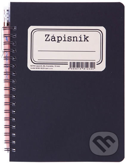 Kroužkový zápisník s tužkou RETRO B6 (BOBO BLOK). BOBO BLOK, 2019 Kroužkový zápisník s tužkou RETRO B6 (BOBO BLOK). BOBO BLOK, 2019