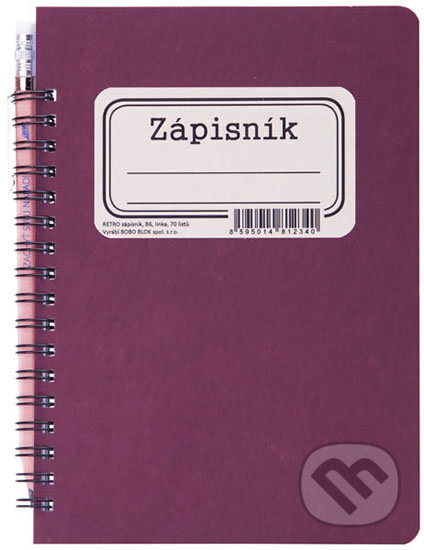 Kroužkový zápisník s tužkou RETRO B6 (BOBO BLOK). BOBO BLOK, 2019 Kroužkový zápisník s tužkou RETRO B6 (BOBO BLOK). BOBO BLOK, 2019
