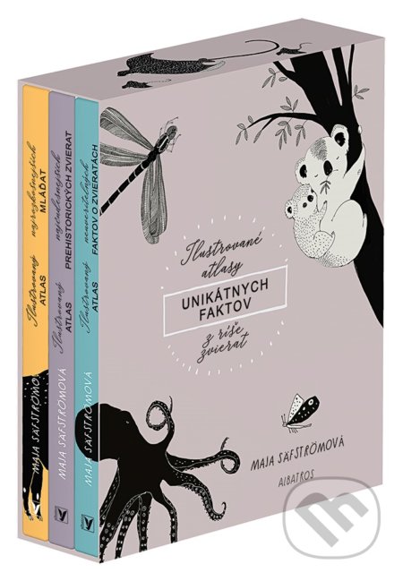 Kniha: Ilustrované atlasy unikátnych faktov z ríše zvierat (BOX) (Maja Säfström). Albatros SK, 2019 Kniha: Ilustrované atlasy unikátnych faktov z ríše zvierat (BOX) (Maja Säfström). Albatros SK, 2019
