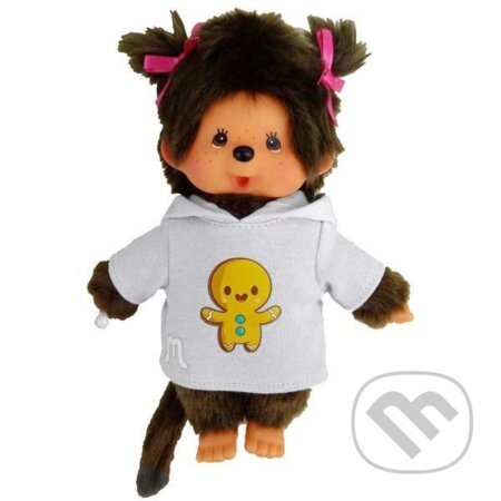 Mončiči dievča v mikine s perníkom 20cm (Monchhichi). Monchhichi, 2019 Mončiči dievča v mikine s perníkom 20cm (Monchhichi). Monchhichi, 2019