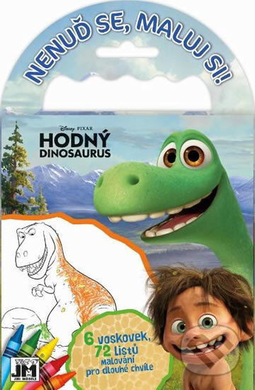 Kniha: Nenuď se, maluj si! - Hodný dinosaurus (Jiří Models). Jiří Models, 2016 Kniha: Nenuď se, maluj si! - Hodný dinosaurus (Jiří Models). Jiří Models, 2016