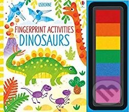 Kniha: Fingerprint Activities: Dinosaurs (Fiona Watt). Usborne, 2019 Kniha: Fingerprint Activities: Dinosaurs (Fiona Watt). Usborne, 2019