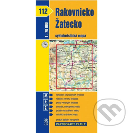 1: 70T(112)-Rakovnicko, Žatecko (cyklomapa) (Kartografie Praha). Kartografie Praha 1: 70T(112)-Rakovnicko, Žatecko (cyklomapa) (Kartografie Praha). Kartografie Praha