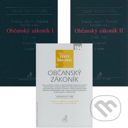Kniha: Občanský zákonník (komplet) (C. H. Beck). C. H. Beck, 2009 Kniha: Občanský zákonník (komplet) (C. H. Beck). C. H. Beck, 2009