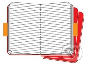 Moleskine - sada 3 stredných linajkových notesov (červená väzba) (Moleskine). Moleskine Moleskine - sada 3 stredných linajkových notesov (červená väzba) (Moleskine). Moleskine