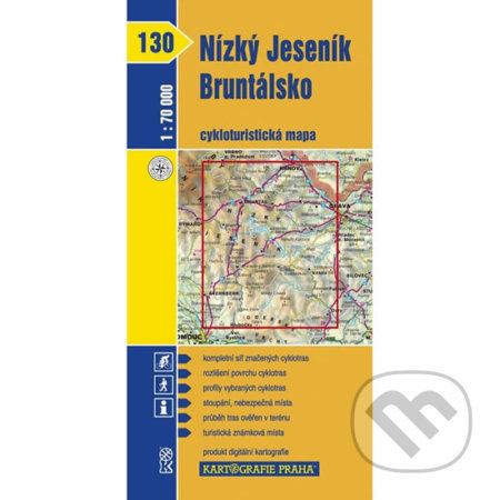 1: 70T(130)-Nízký Jeseník (cyklomapa) (Kartografie Praha). Kartografie Praha 1: 70T(130)-Nízký Jeseník (cyklomapa) (Kartografie Praha). Kartografie Praha