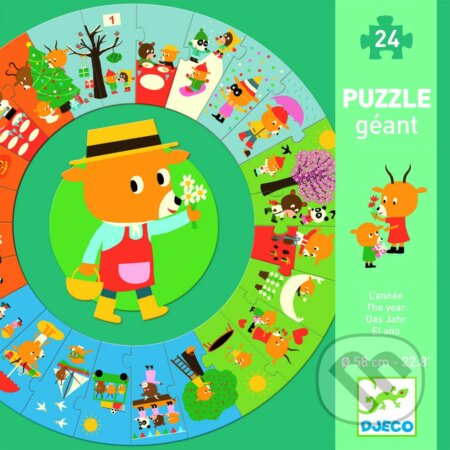 Puzzle: Obrovské puzzle – Rok (Djeco). Djeco, 2019 Puzzle: Obrovské puzzle – Rok (Djeco). Djeco, 2019
