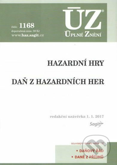 Kniha: Hazardní hry, daň z hazardních her 2017 (Sagit). Sagit, 2017 Kniha: Hazardní hry, daň z hazardních her 2017 (Sagit). Sagit, 2017