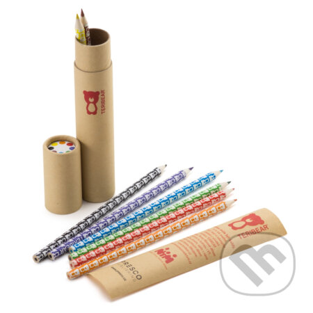 Sada 8 pastelek v papírovém tubusu Teribear (Presco Group). Presco Group Sada 8 pastelek v papírovém tubusu Teribear (Presco Group). Presco Group