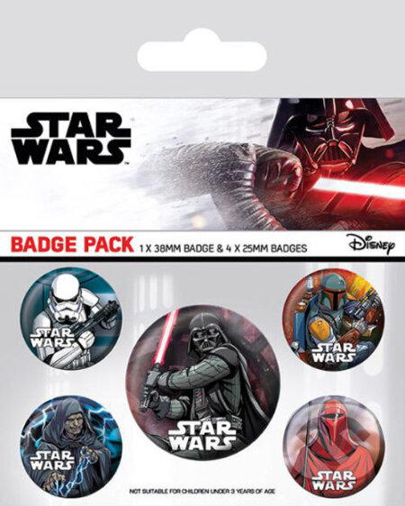 Placky Star Wars: Dark Side set 5 kusov (Fantasy). Fantasy, 2019 Placky Star Wars: Dark Side set 5 kusov (Fantasy). Fantasy, 2019