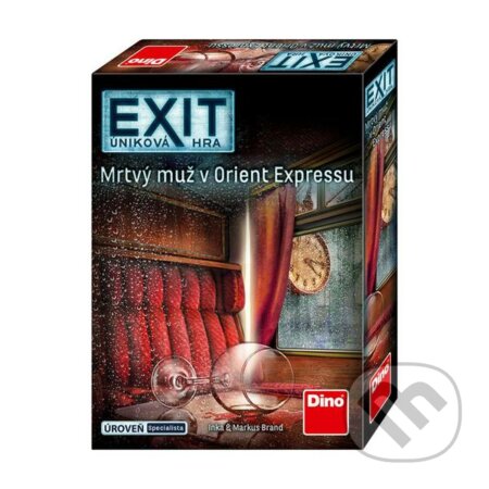 Společenská hra: Exit úniková hra: Mrtvý muž v Orient Expresu (Dino). Dino, 2019 Společenská hra: Exit úniková hra: Mrtvý muž v Orient Expresu (Dino). Dino, 2019