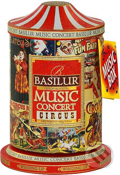 Kávy a čaje: BASILUR Music Concert Circus (Bio - Racio). Bio - Racio, 2019 Kávy a čaje: BASILUR Music Concert Circus (Bio - Racio). Bio - Racio, 2019