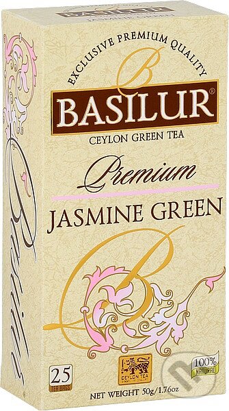 Kávy a čaje: BASILUR Premium Jasmine Green (Bio - Racio). Bio - Racio, 2019 Kávy a čaje: BASILUR Premium Jasmine Green (Bio - Racio). Bio - Racio, 2019