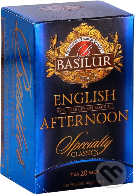 Kávy a čaje: BASILUR Specialty English Afternoon papier (Bio - Racio). Bio - Racio, 2019 Kávy a čaje: BASILUR Specialty English Afternoon papier (Bio - Racio). Bio - Racio, 2019