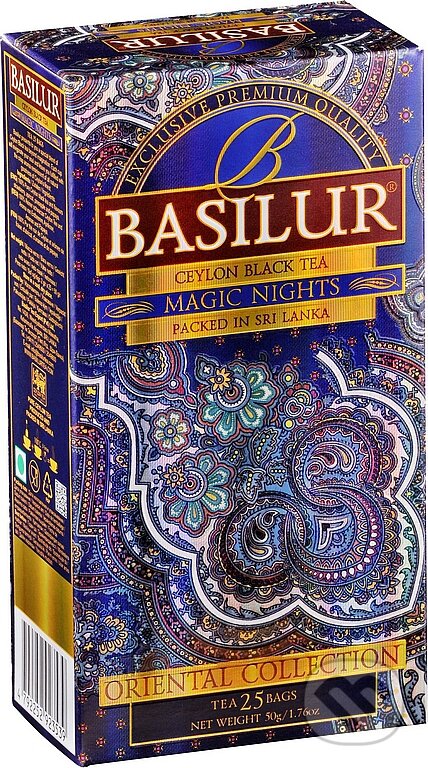Kávy a čaje: BASILUR Orient Magic Night (Bio - Racio). Bio - Racio, 2019 Kávy a čaje: BASILUR Orient Magic Night (Bio - Racio). Bio - Racio, 2019