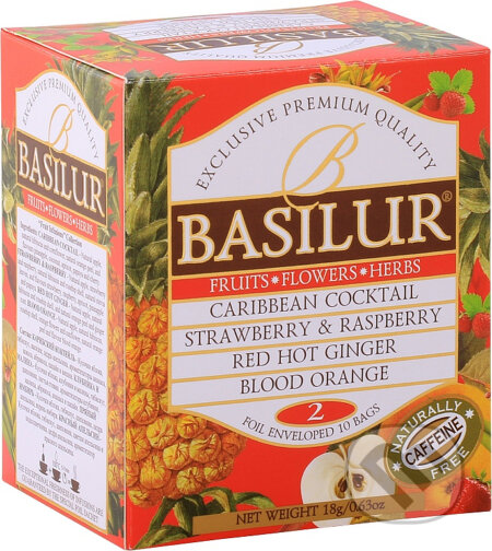 Kávy a čaje: BASILUR Fruit Infusions Assorted Volume II. (Bio - Racio). Bio - Racio, 2019 Kávy a čaje: BASILUR Fruit Infusions Assorted Volume II. (Bio - Racio). Bio - Racio, 2019