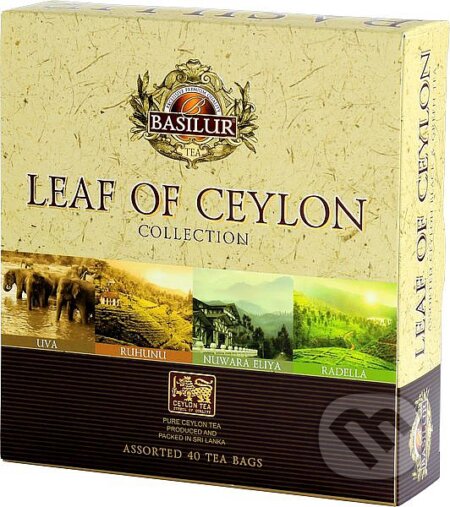Kávy a čaje: BASILUR Leaf of Ceylon Assorted (Bio - Racio). Bio - Racio, 2019 Kávy a čaje: BASILUR Leaf of Ceylon Assorted (Bio - Racio). Bio - Racio, 2019