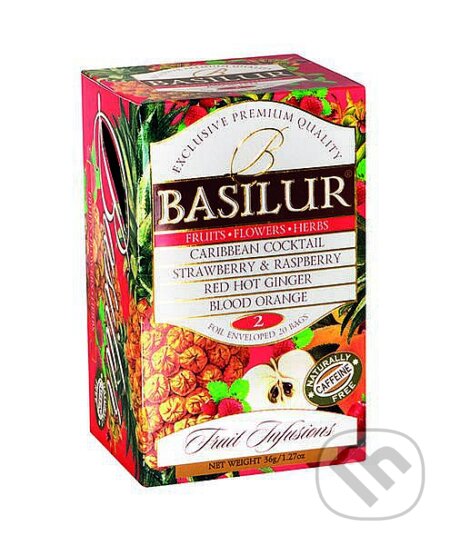 Kávy a čaje: BASILUR Fruit Infusions Assorted Volume II. (Bio - Racio). Bio - Racio, 2019 Kávy a čaje: BASILUR Fruit Infusions Assorted Volume II. (Bio - Racio). Bio - Racio, 2019
