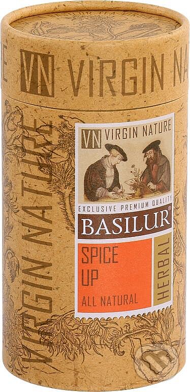 Kávy a čaje: BASILUR Virgine Nature Spice Up (Bio - Racio). Bio - Racio, 2019 Kávy a čaje: BASILUR Virgine Nature Spice Up (Bio - Racio). Bio - Racio, 2019