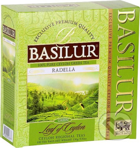 Kávy a čaje: BASILUR Leaf of Ceylon Radella (Bio - Racio). Bio - Racio, 2019 Kávy a čaje: BASILUR Leaf of Ceylon Radella (Bio - Racio). Bio - Racio, 2019