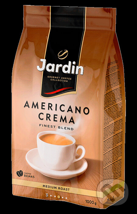 Kávy a čaje: JARDIN 2/20 Arabika Americano Crema zrno (Bio - Racio). Bio - Racio, 2019 Kávy a čaje: JARDIN 2/20 Arabika Americano Crema zrno (Bio - Racio). Bio - Racio, 2019