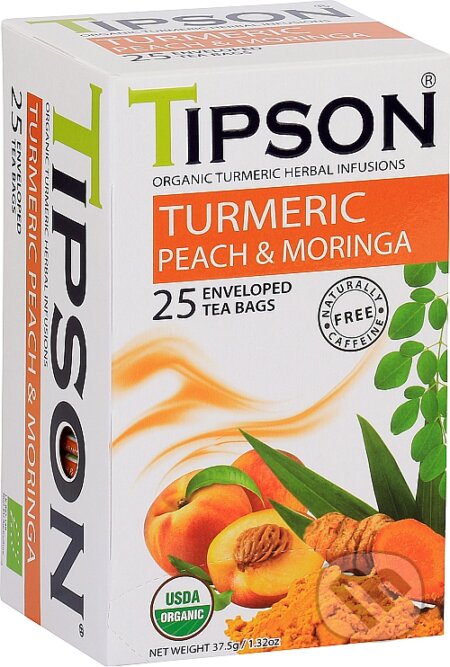 Kávy a čaje: Wellness Organic Turmeric & Peach Moringa (Bio - Racio). Bio - Racio, 2019 Kávy a čaje: Wellness Organic Turmeric & Peach Moringa (Bio - Racio). Bio - Racio, 2019